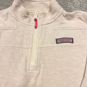Vineyard Vines Beige Quarter-Zip Pullover